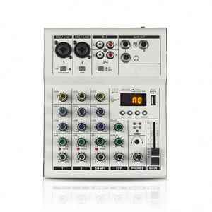 Cooyinka Professional Mini USB <strong>Digital</strong> Audio 4-Channel <strong>Controller</strong> <strong>Computer</strong> Recording Audio Console Mixer - Product Image 2