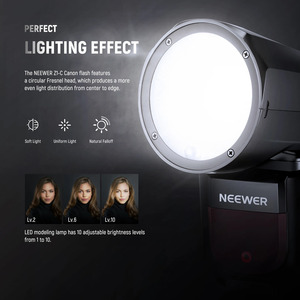 Neewer 2.4G TTL หัวแฟลช SPEEDLITE ฟังก์ชั่นระยะไกลโคมไฟแบบจำลองปรับได้ canon/sony.nikon 2600mAh แฟลชพลังงานแบตเตอรี่ - Product Image 3
