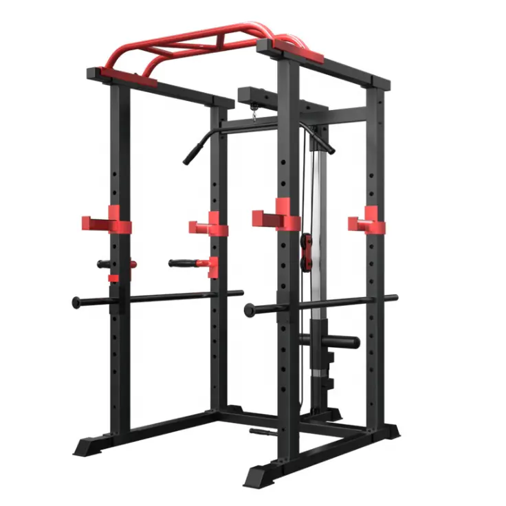 Multifunktion ales Fitness gerät Kraft training Power Rack Cage Stehender Squat Rack mit Gewichtheben Training