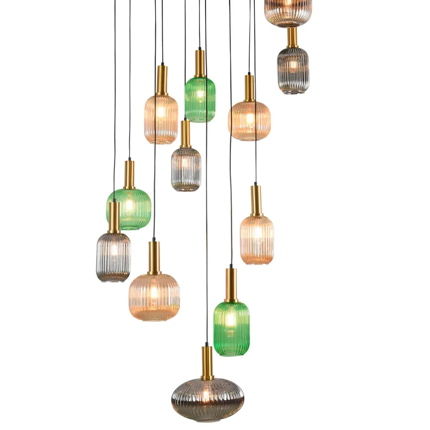 Tons vert, ambre et fumée