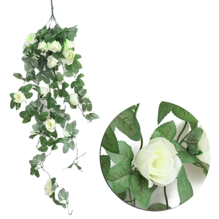 Flor de imitación para colgar en la pared, accesorio de decoración para el hogar, balcón y sala de estar