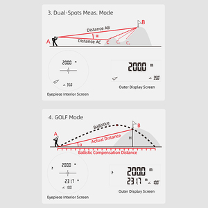 Ngân sách tốt nhất nx7 LCD Công nghiệp Rangefinder cho Golf săn bắn 600m Khoảng cách hàng đầu đánh giá 905nm laser không tốn kém pinned - Product Image 5