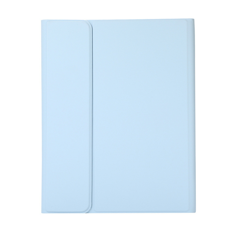 Étui en cuir simple bleu ciel