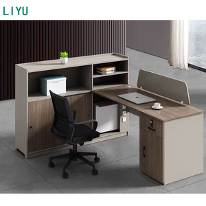 Liyu Wholesale Modular Furniture I -Shaped Desk Modern Manufacturer Cubicle China Open Work Space Workstation Office Partition - Product Image 1