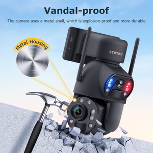 Sectec 36X Zoom 3K 6MP 24/7 Recording AOV Dual Lens Dual View <strong>Camera</strong> WiFi Metal Housing Security PTZ Alarm Solar Battery <strong>Camera</strong> - Product Image 5
