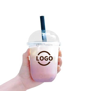 PP Material 95 Caliber 360ml U-Shaped Fat Milk Tea Plastic <strong>Cup</strong> Manufacturer's Customizable Logo Printing <strong>Cups</strong> - Product Image 6
