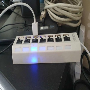 USB гнездо 7 портов USB концентратор 2,0 с вкл/OFF LED переключатель USB разветвитель компонентов для планшет ноутбук компьютер - Product Image 6