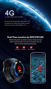 Orologi intelligenti per bambini con volto GPS per attività di navigazione Tracker chiamata chiamata chiamata funzioni IP67 cinturino in Silicone impermeabile - Product Image 5