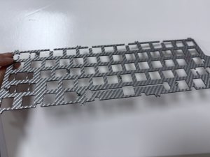 Nuevo producto Cubierta de teclado de fibra de carbono de color personalizado Teclado de fibra de carbono negro, teclado de fibra de carbono plateado - Product Image 3