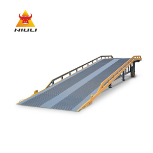 NIULI 10 Ton Mobile Yard <strong>Loading</strong> Ramp Adjustable <strong>Height</strong> Forklift Container <strong>Dock</strong> Ramp