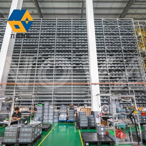 Sistema de estantería de almacén automático multinivel de alta densidad Industrial ASRS Contenedores de almacenamiento automatizados Sistema de estantería de lanzadera
