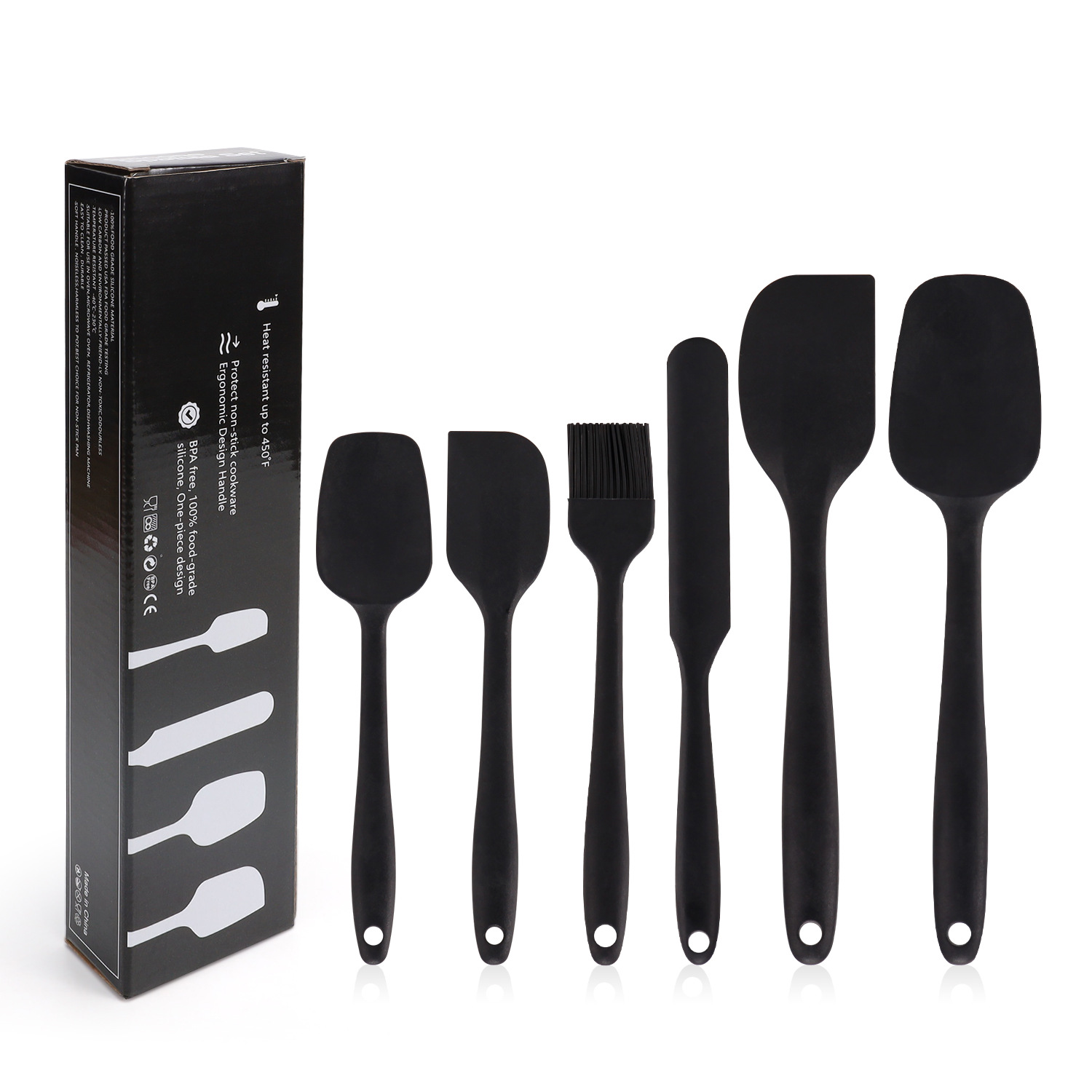 Black Set of 6 (Colour Boxed)