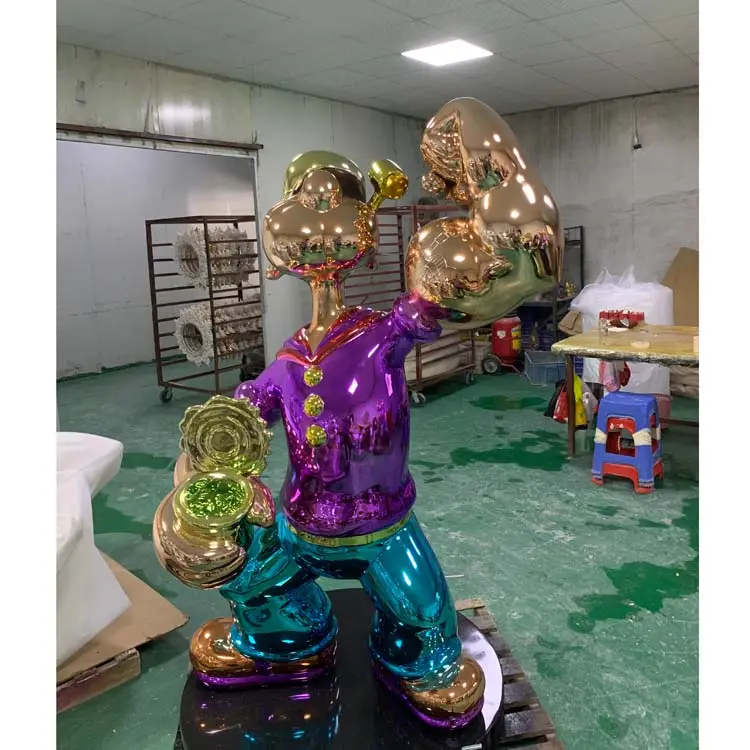 Figuras personalizadas de resina Popeye, estatua de Anime para decoración al aire libre, venta al por mayor