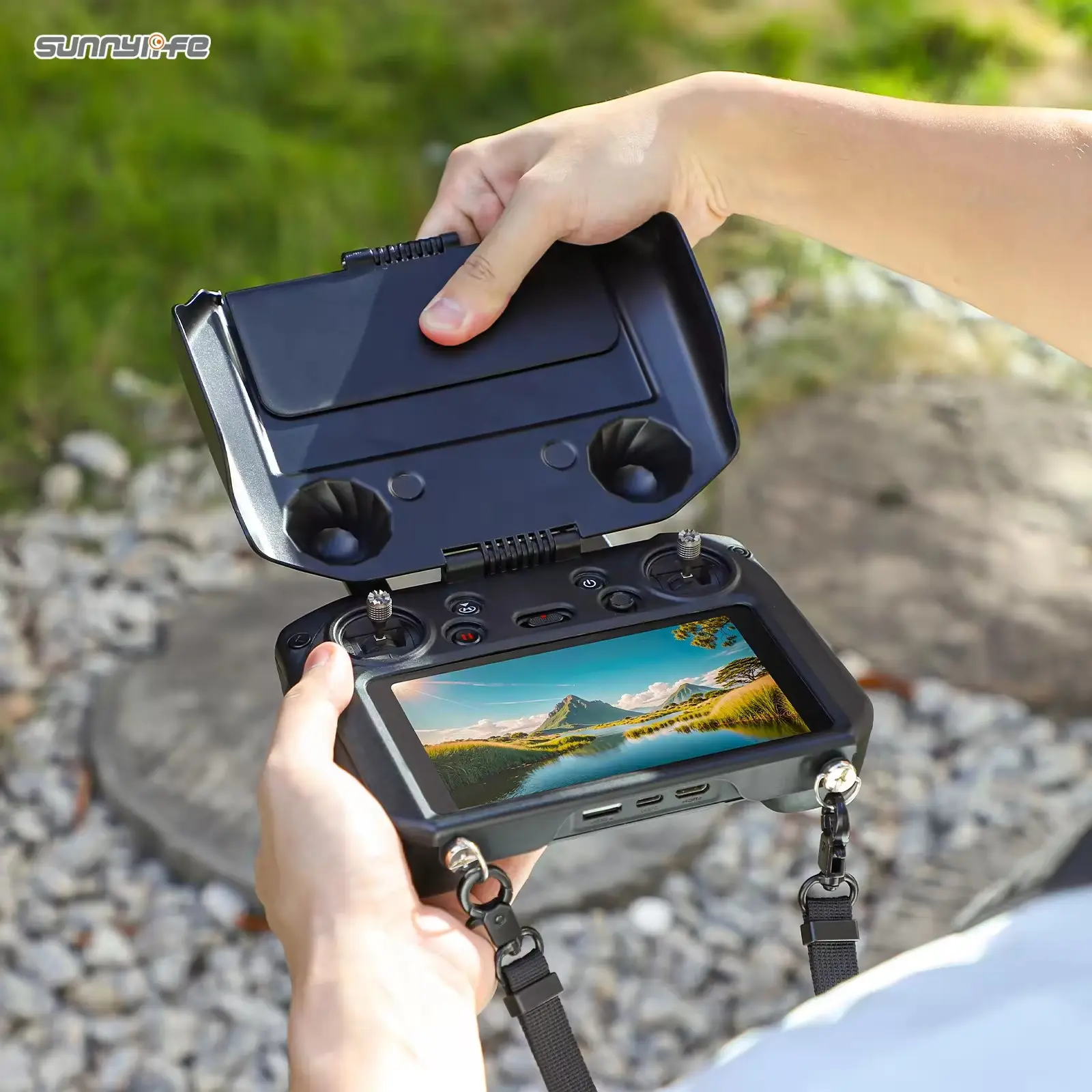 Для Mavic 3 Pro/ Mini 3 Pro RC PRO пульт дистанционного управления 2 в 1 контроллер протектор солнцезащитный экран для защиты экрана