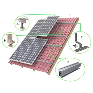 10KW离网家用太阳能系统套件单晶硅太阳能电池板，带MPPT控制器，用于房屋能源供应 - Product Image 3