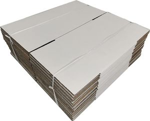 CH-<span class=keywords><strong>BOX</strong></span> hộp vận chuyển 8x8x8 inch (25 gói), bưu phẩm các tông sóng nhỏ, hàu trắng - Product Image 3