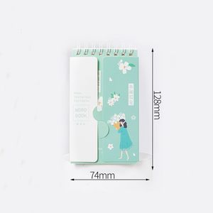 Mini Notepad autoadesivo con copertina magnetica per Notebook per diario di studio inglese Memory Book Recite parole Memo Pad - Product Image 4