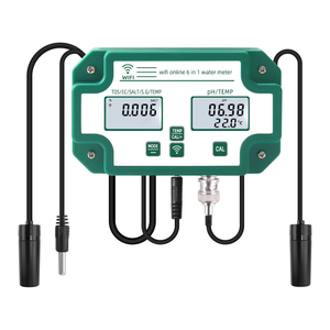 Detector inteligente de Calidad de Agua Tuya Wifi con función de registrador de datos 6 IN 1TDS.EC.PH. Salinidad. Medidor de PH G.S.Temp