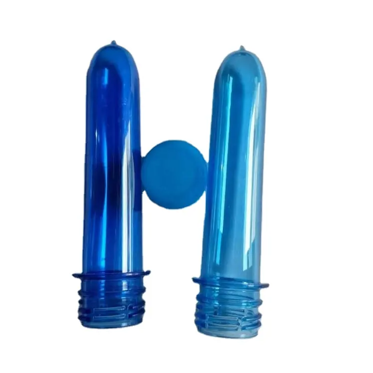 PET resina virgem com 28mm pescoço pré-formas de plástico personalizado cor e peso utilizado para o volume de várias garrafas de plástico