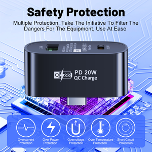 2023 New Arrival Multifunctional <strong>Usb</strong> C PD <strong>2</strong> in <strong>1</strong> Hub PD 20W <strong>USB</strong> QC3.0 Fast Charging and Data Transfer PD Hub Adapter - Product Image 6