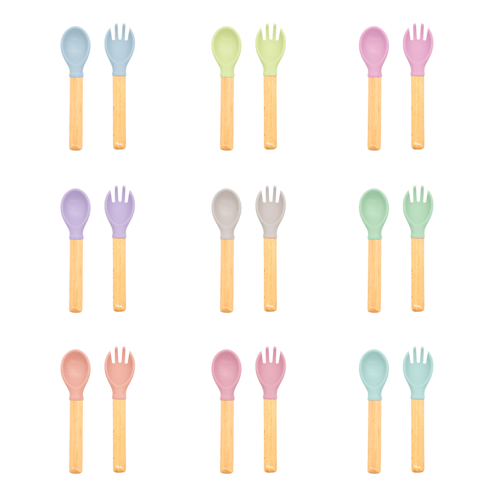 Cuillère et fourchette pour bébé 1