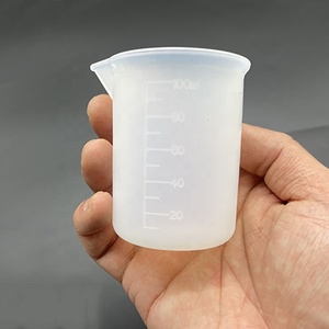 Custom 100ML Easy to Wash Silicone Measuring Cup Graduated Beaker <strong>Epoxy</strong> Resin Glue Tools Cooking <strong>Baking</strong> Kitchen Measuring Tools - Product Image 1