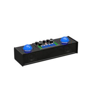Juego de altavoces multifunción para cine en casa con mezclador de audio Micrófonos duales Tarjeta de sonido Iluminación de fiesta sy168s - Product Image 3