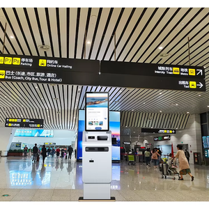 Kiosco DE SERVICIO DE autoimpresora táctil de 27 pulgadas, sistema POS, aceptador de monedas en efectivo, quiosco de pago, escáner de código QR para estacionamiento en aeropuerto - Product Image 5