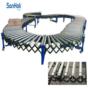 <strong>Automatic</strong> Multi Wedge Belt Motorized Flexible Roller Conveyor for Truck <strong>Loading</strong> and <strong>Unloading</strong> - Product Image 1