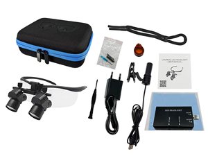 Bán Buôn Hàng Tồn Kho Headband Nha Khoa Magnifier Với Đèn Pha <span class=keywords><strong>LED</strong></span> Xách Tay <span class=keywords><strong>LED</strong></span> Đèn Pha Magnifier Magnifying Nha Khoa Loupes - Product Image 2