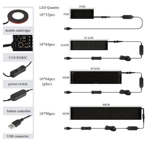 Schermo flessibile 5V USB programmabile LED Pixel Matrix Soft Advertising animato schermo - Product Image 2