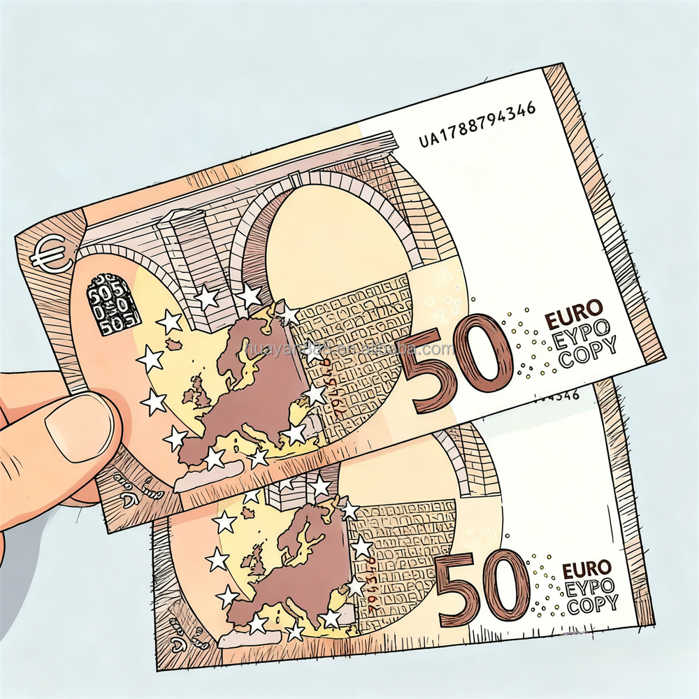 Multicolor 50 Euro Paper-1 pack=100pcs