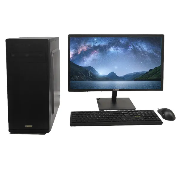 Unit Sistem Win10 24 Inci 4GB 8GB HDD SSD Desktop Komputer Desktop Core I3 I5 I7 PC Komputer All In One