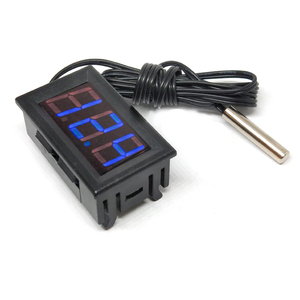 温度センサーモジュール検出器0.56インチセンサープローブDC 5-12V 0.56 "温度計LEDデジタルテスターパネルゲージ - Product Image 2