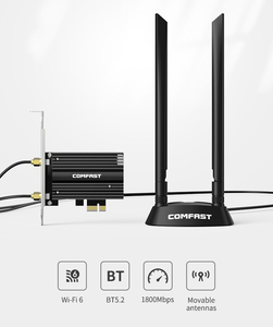 OFDMA技术Wifi6 MT7921芯片组适配器1800Mbps PCI-E无线双频Comfast品牌CF-AX180加网卡工厂 - Product Image 5