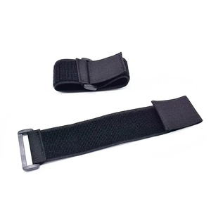 <strong>2025</strong> Hot Sales Popular Eco-friendly Material Custom Hook and Loop Strong Power Straps Belt with Adjustable Plastic Black Buckles
