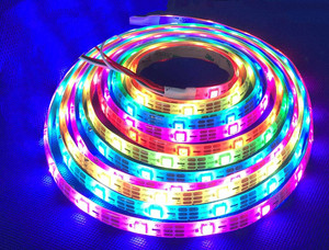 3.2ft 60 pixel WS2812B individuale indirizzabile RGB luce a LED programmabile 5050 DC5V compatibile con Arduino Raspberry Pi