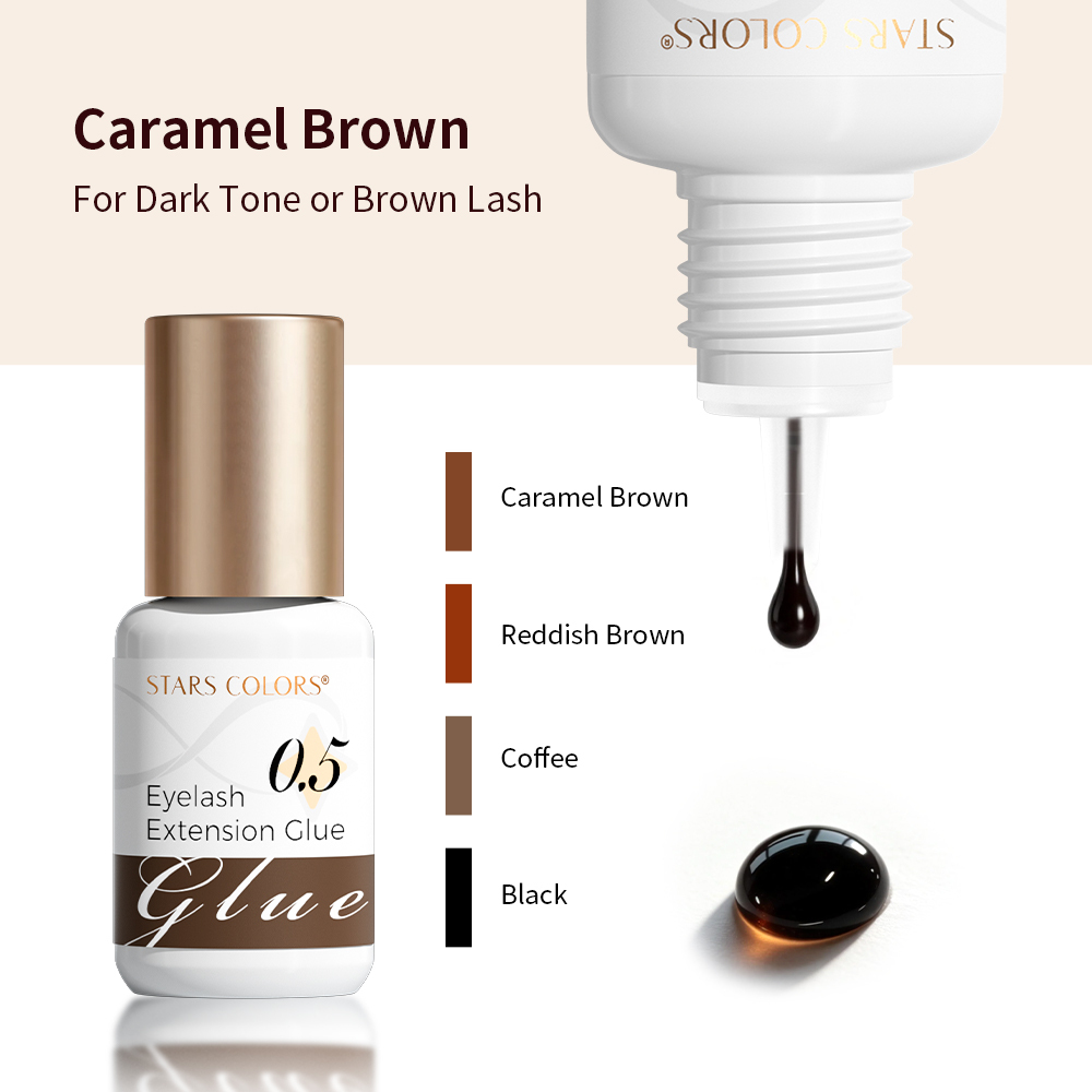 Caramel color lash glue-5ml