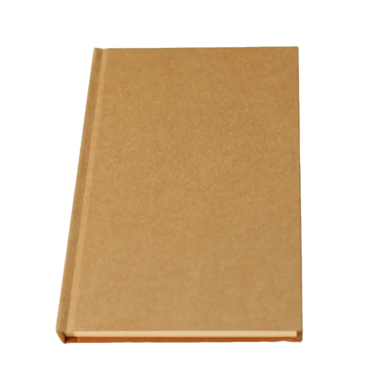 Quaderno con copertina rigida in carta Kraft naturale personalizzata B5 pagine interne vuote nere filo per cucire quaderno per schizzi per studenti che disegnano