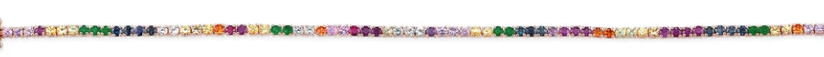 rose gold rainbow cz