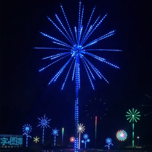 مصباح ألعاب نارية LED خارجي IP65 مقاوم للماء مصباح LED مع تأثيرات RGB ديناميكية للحديقة والمناظر الطبيعية وتزيين المهرجان - Product Image 3