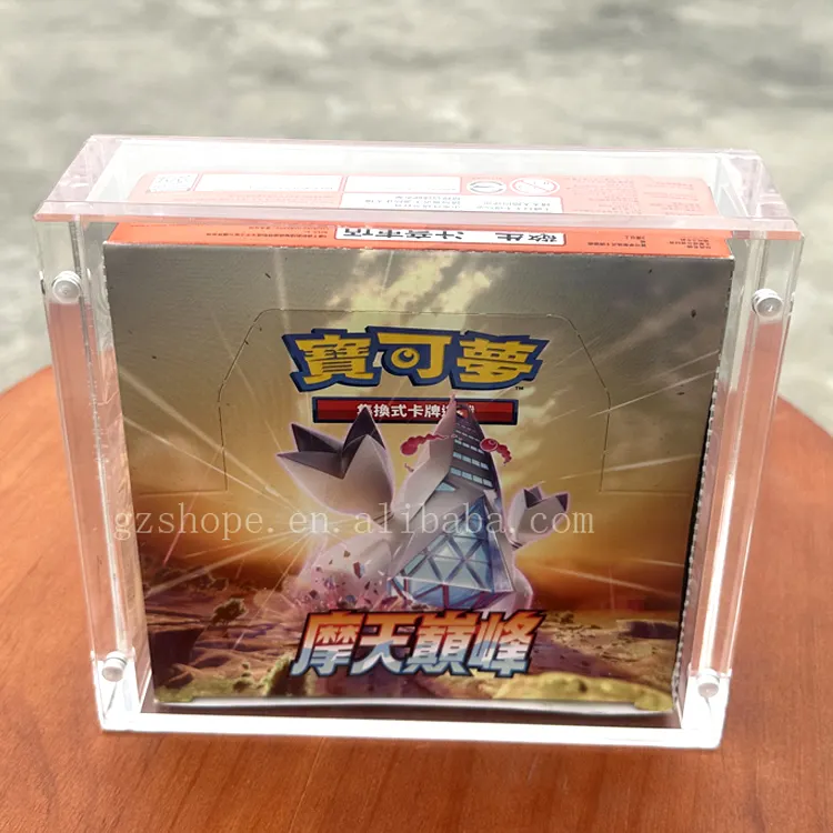 SHP Premium Strong Magnet deckel Erweiterungs paket Pokemon Japanische Booster Box Acryl mit runden Ecken Acryl Japan Booster Box