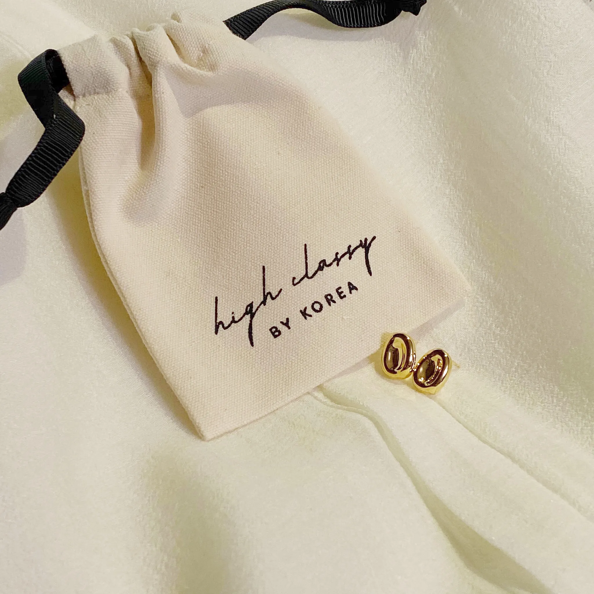 Borsa tote riutilizzabile in tela di cotone naturale personalizzata per donne di grandi dimensioni con logo per orecchini collane anelli rossetti carte