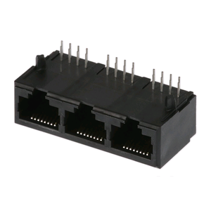 ZE15713NN Ethernet modülü Jack korumalı olmadan 8P8C siyah RJ45 konnektör 3 Port - Product Image 5