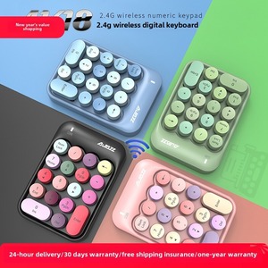 AJAZZ AK18 2,4G inalámbrico Notebook computadora de escritorio teclado numérico 18 teclas Mini teclado externo Retro teclados de máquina de escribir - Product Image 2
