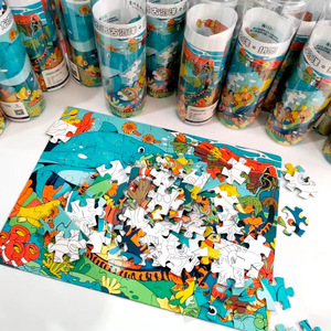 Bộ xếp hình giấy cứng dày 48 mảnh dành cho trẻ em, làm thủ công, kèm hộp màu - Product Image 3