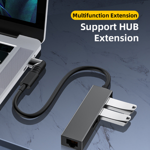 Ad1B PD 100W 480Mb/<strong>s</strong> Data Sync LED Elbow Fast Charger <strong>USB</strong> C Magnet <strong>Adapter</strong> Magnetic Type C Connector for Apple MacBook Pro Air - Product Image 4