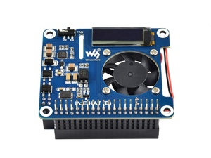 Waves hare Power over Ethernet HAT (B) für Raspberry Pi 3B/4B und 802.3af PoE-Netzwerk mit OLED Display Monitor - Product Image 2