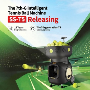 Programación Serve T5 Máquina de pelota de tenis Máquina de entrenamiento de tenis con control remoto y batería - Product Image 2