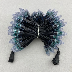 Individually Addressable 50pcs/Set Digital RGB <strong>LED</strong> Pixel Light <strong>Bullet</strong> 12mm Diffused Ws2811 - Product Image 3